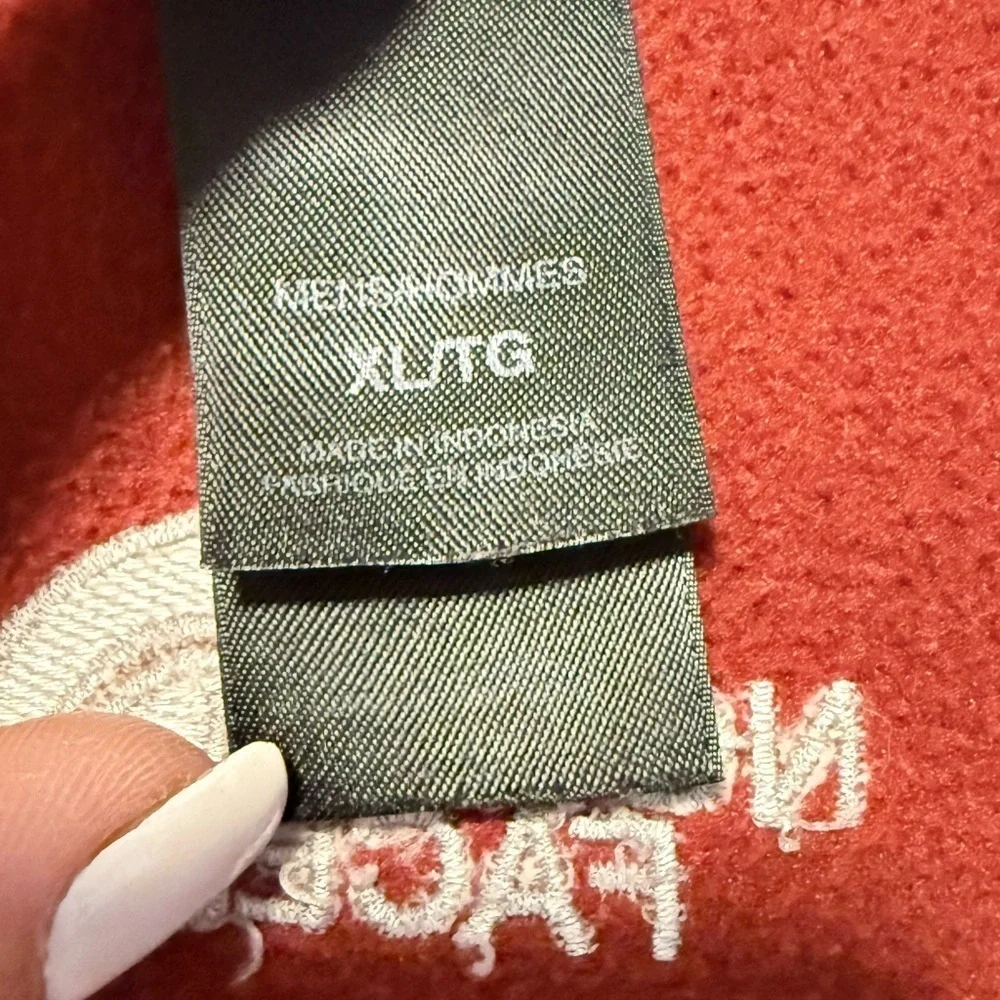The North Face Scarlet and Charcoal Fleece Jacket
